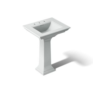 Memoirs Stately 25" rectangular pedestal bathroom sink - K-2344-8-95