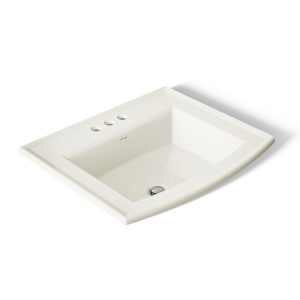 Archer 22-3/4" rectangular drop-in bathroom sink - K-2356-4-96