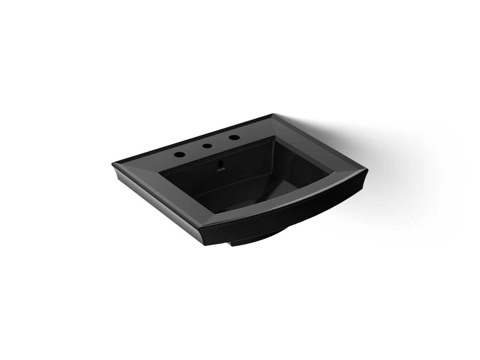 Archer 24" rectangular pedestal bathroom sink - K-2358-8-7