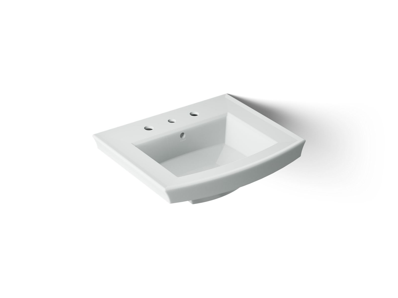Archer 24" rectangular pedestal bathroom sink - K-2358-8-95