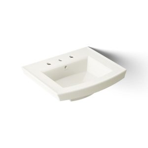 Archer 24" rectangular pedestal bathroom sink - K-2358-8-96