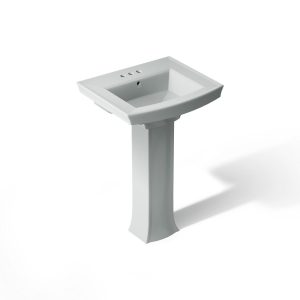 Archer 24" rectangular pedestal bathroom sink - K-2359-4-95