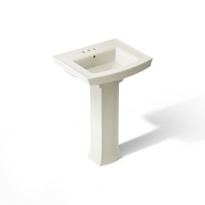 Archer 24" rectangular pedestal bathroom sink - K-2359-4-96