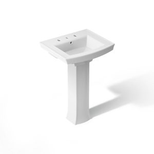 Archer 24" rectangular pedestal bathroom sink - K-2359-8-0