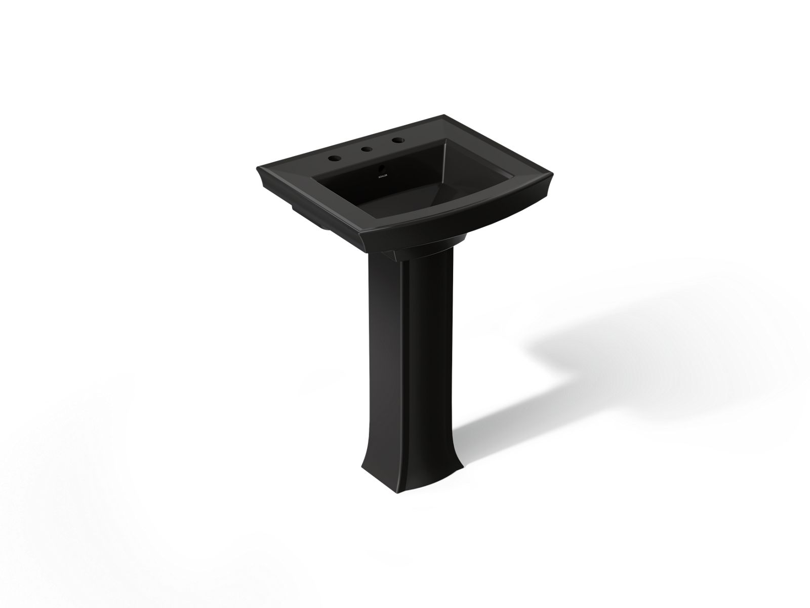 Archer 24" rectangular pedestal bathroom sink - K-2359-8-7