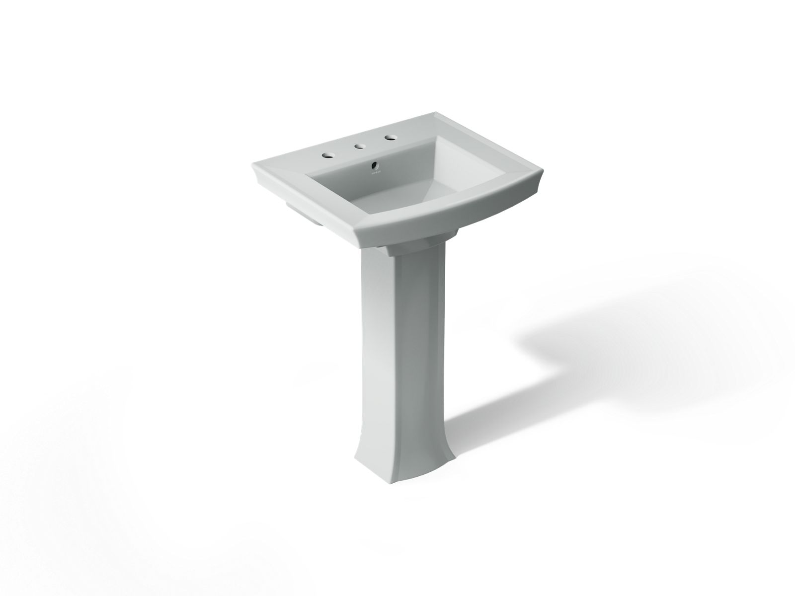 Archer 24" rectangular pedestal bathroom sink - K-2359-8-95