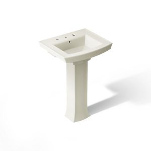 Archer 24" rectangular pedestal bathroom sink - K-2359-8-96