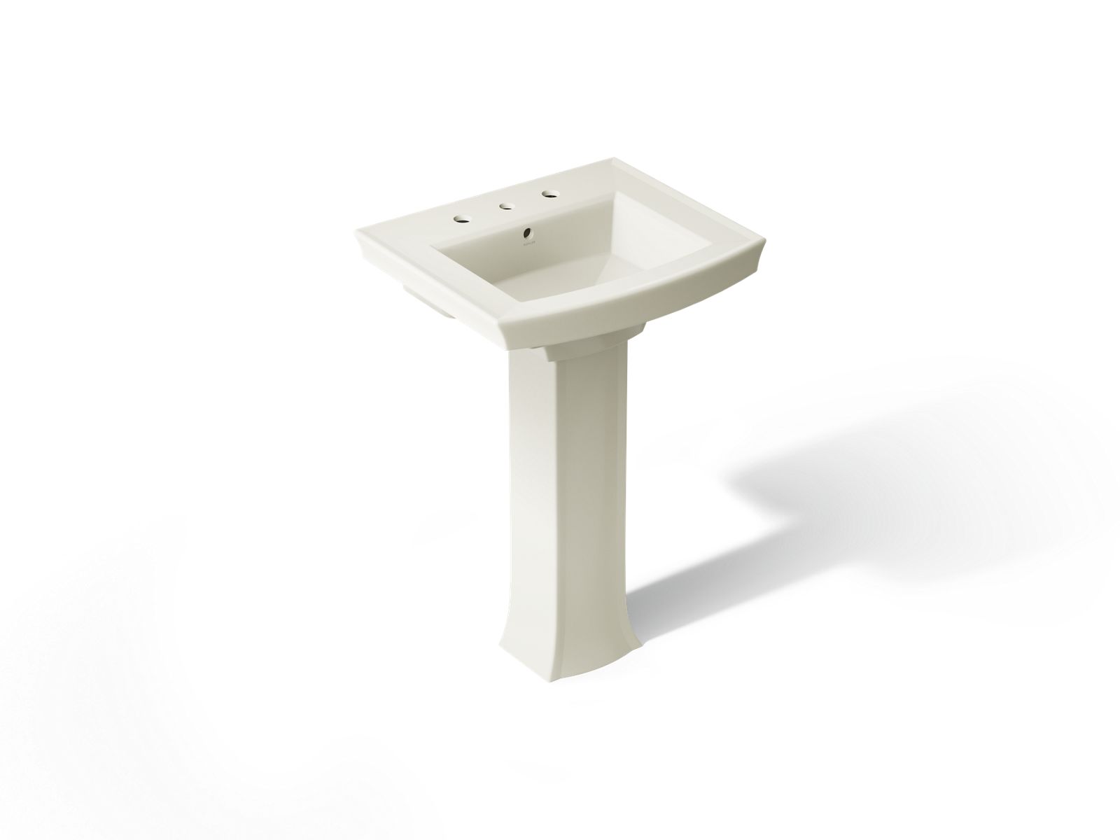 Archer 24" rectangular pedestal bathroom sink - K-2359-8-96