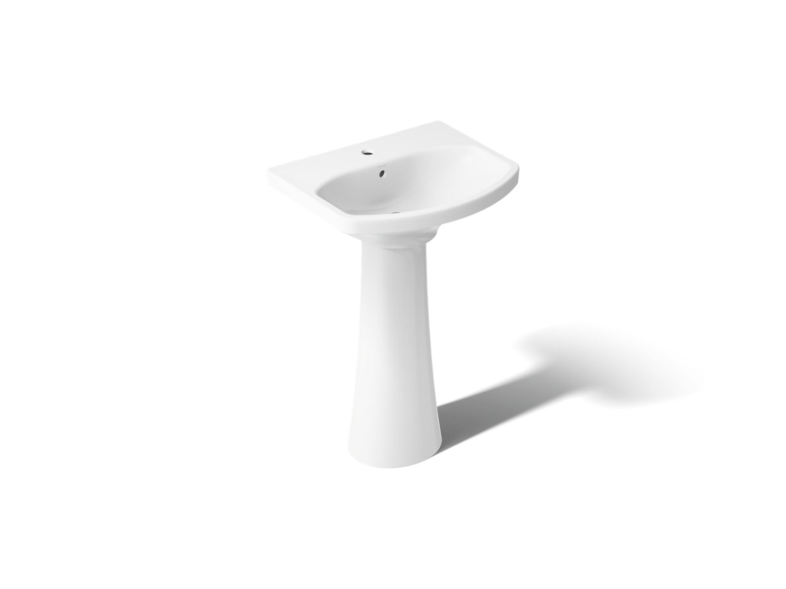 Cimarron 22-3/4" rectangular pedestal bathroom sink - K-2362-1-0