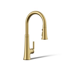 Tone Pull-down kitchen sink faucet with three-function sprayhead - K-23764-2MB