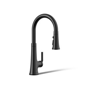 Tone Pull-down kitchen sink faucet with three-function sprayhead - K-23764-BL