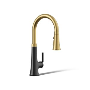 Tone Pull-down kitchen sink faucet with three-function sprayhead - K-23764-BMB