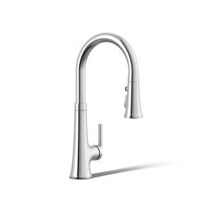 Tone Pull-down kitchen sink faucet with three-function sprayhead - K-23764-CP