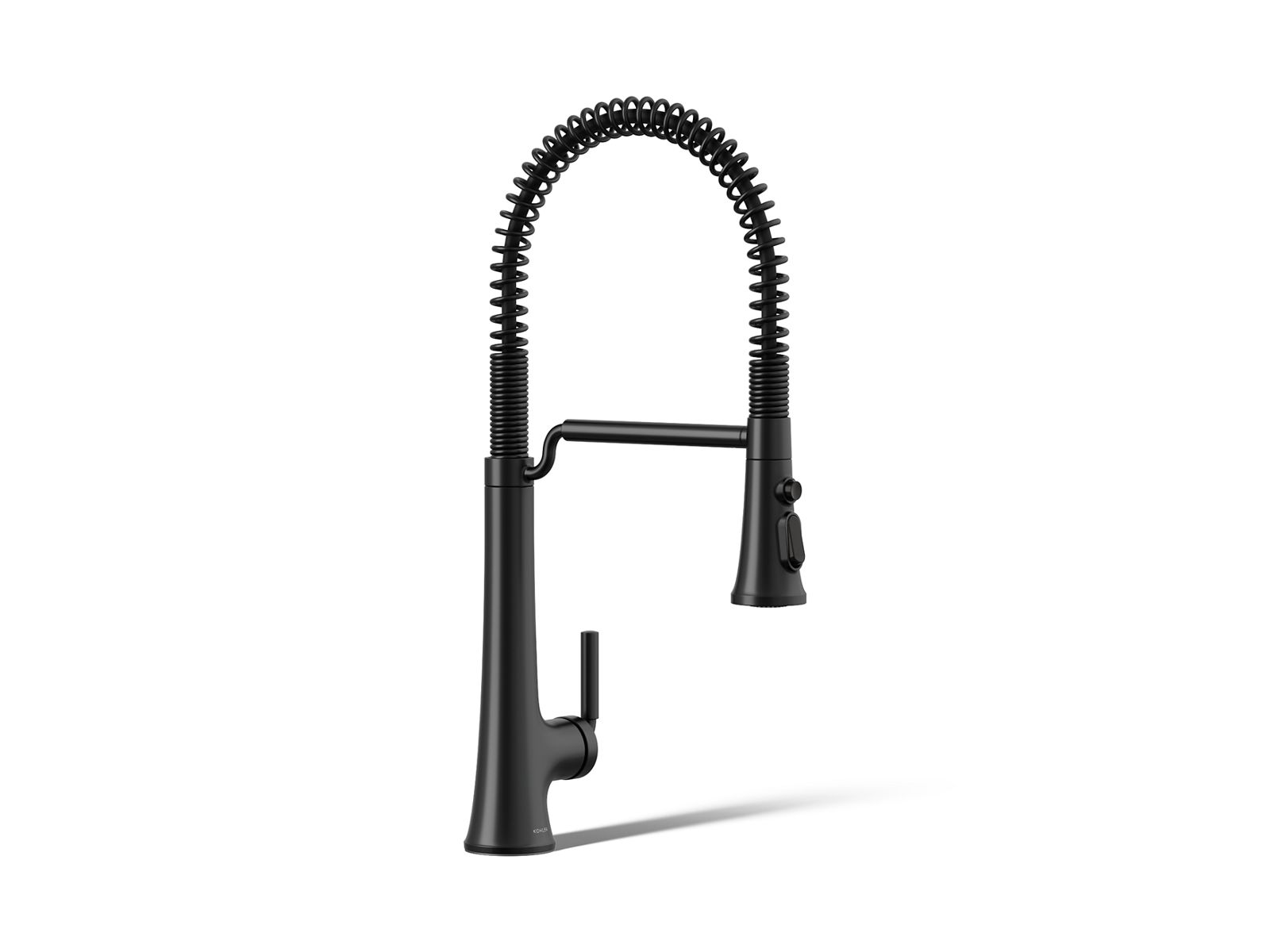 Tone Semi-professional pull-down kitchen sink faucet with three-function sprayhead - K-23765-BL