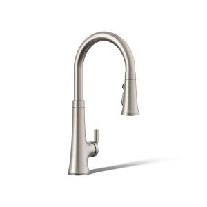 Tone Touchless pull-down kitchen sink faucet with three-function sprayhead - K-23766-VS