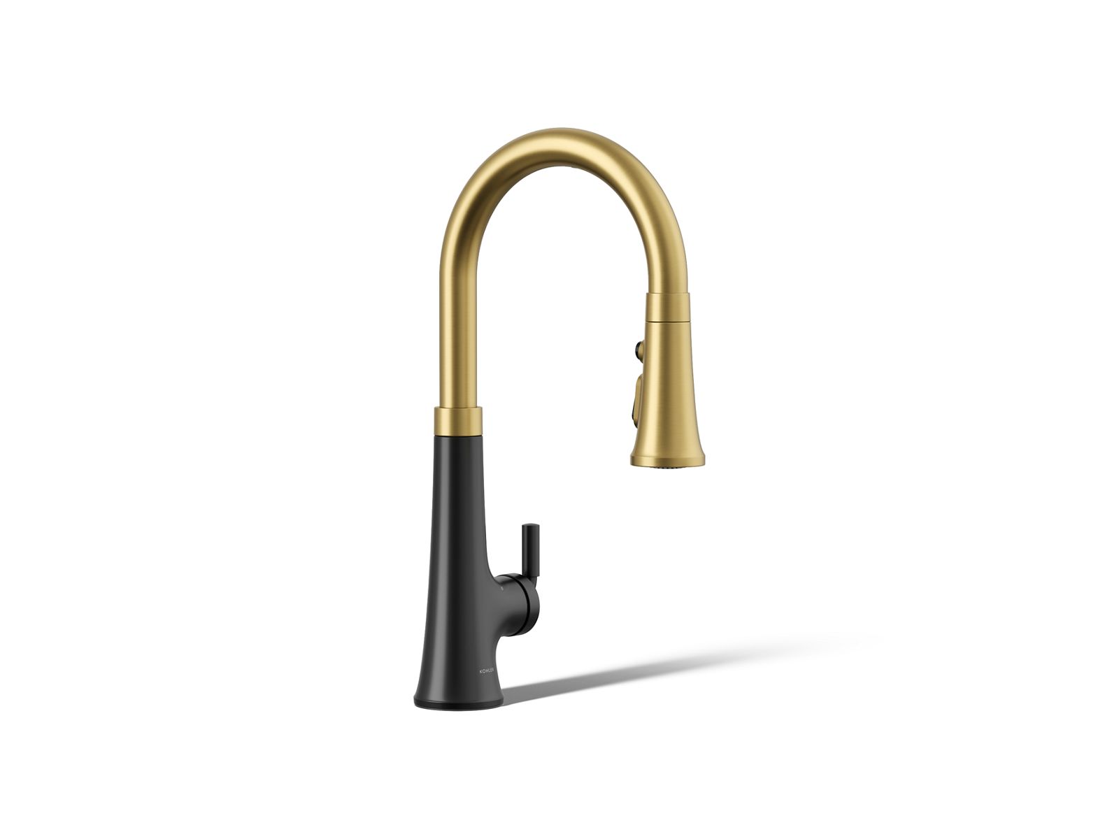 Tone Touchless pull-down kitchen sink faucet with KOHLER Konnect and three-function sprayhead - K-23766-WB-BMB