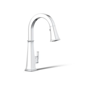 Riff Touchless pull-down kitchen sink faucet with KOHLER Konnect and three-function sprayhead - K-23832-WB-CP