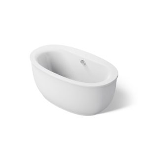 Sunstruck 60" x 34" freestanding bath with fluted shroud - K-24002-0