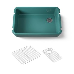 Ironridge 34" undermount single-bowl farmhouse kitchen sink - K-24268-17