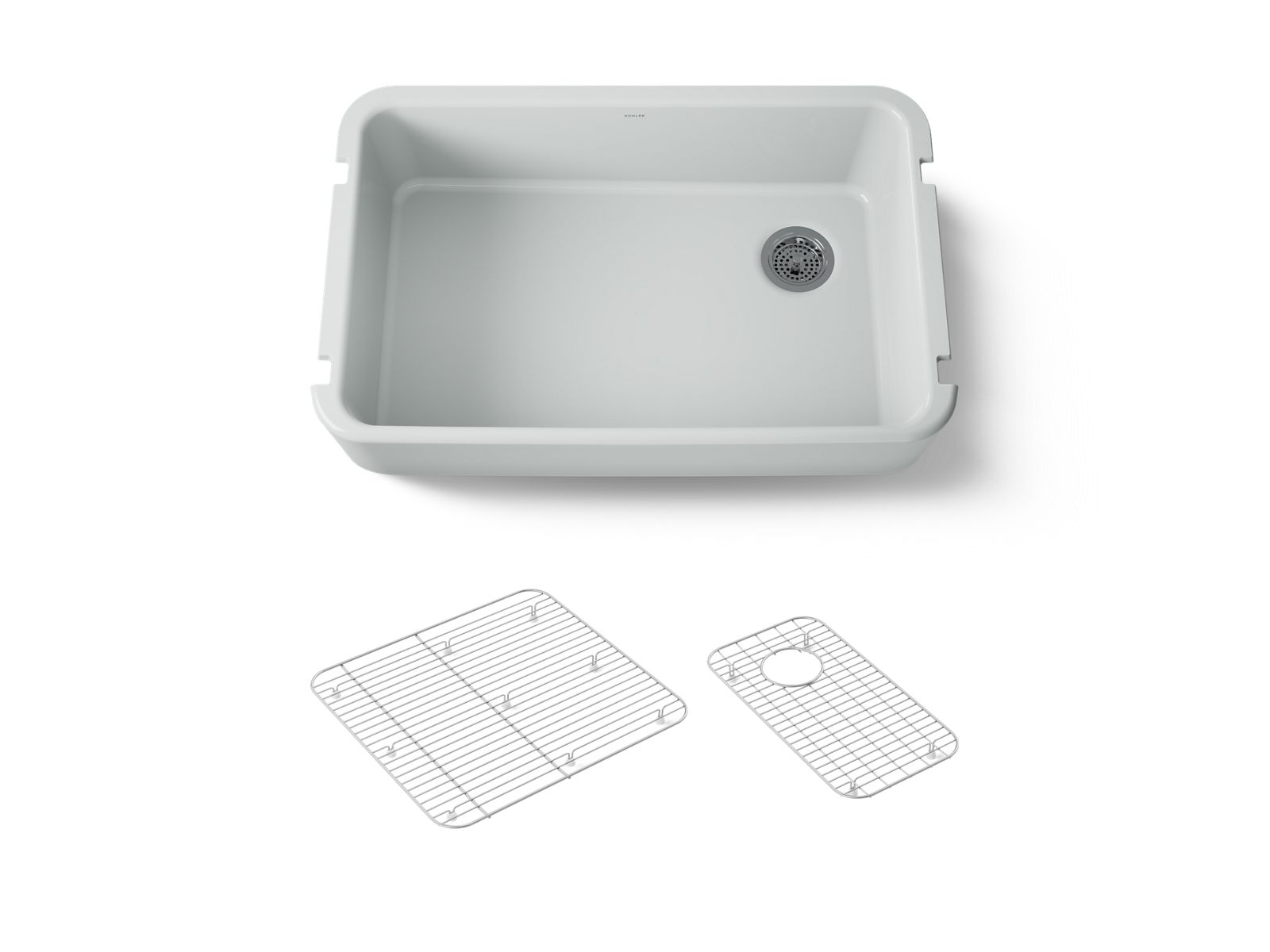 Ironridge 34" undermount single-bowl farmhouse kitchen sink - K-24268-95