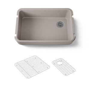 Ironridge 34" undermount single-bowl farmhouse kitchen sink - K-24268-TRF