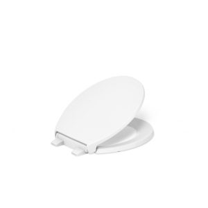 Border ReadyLatch Quiet-Close round-front toilet seat with antimicrobial agent - K-24494-A-0