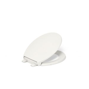 Border ReadyLatch Quiet-Close round-front toilet seat with antimicrobial agent - K-24494-A-96