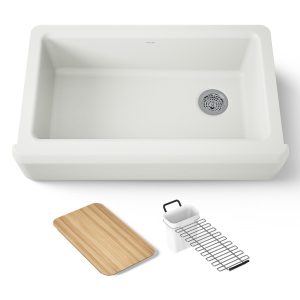 Riverby 35-3/4" undermount single-bowl farmhouse workstation kitchen sink - K-24564-NY