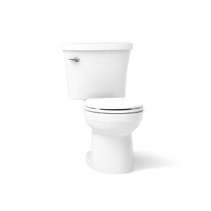 Kingston Two-piece round-front toilet, 1.28 gpf - K-25097-T-0