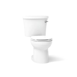 Kingston Two-piece round-front toilet, 1.28 gpf - K-25097-SSRA-0