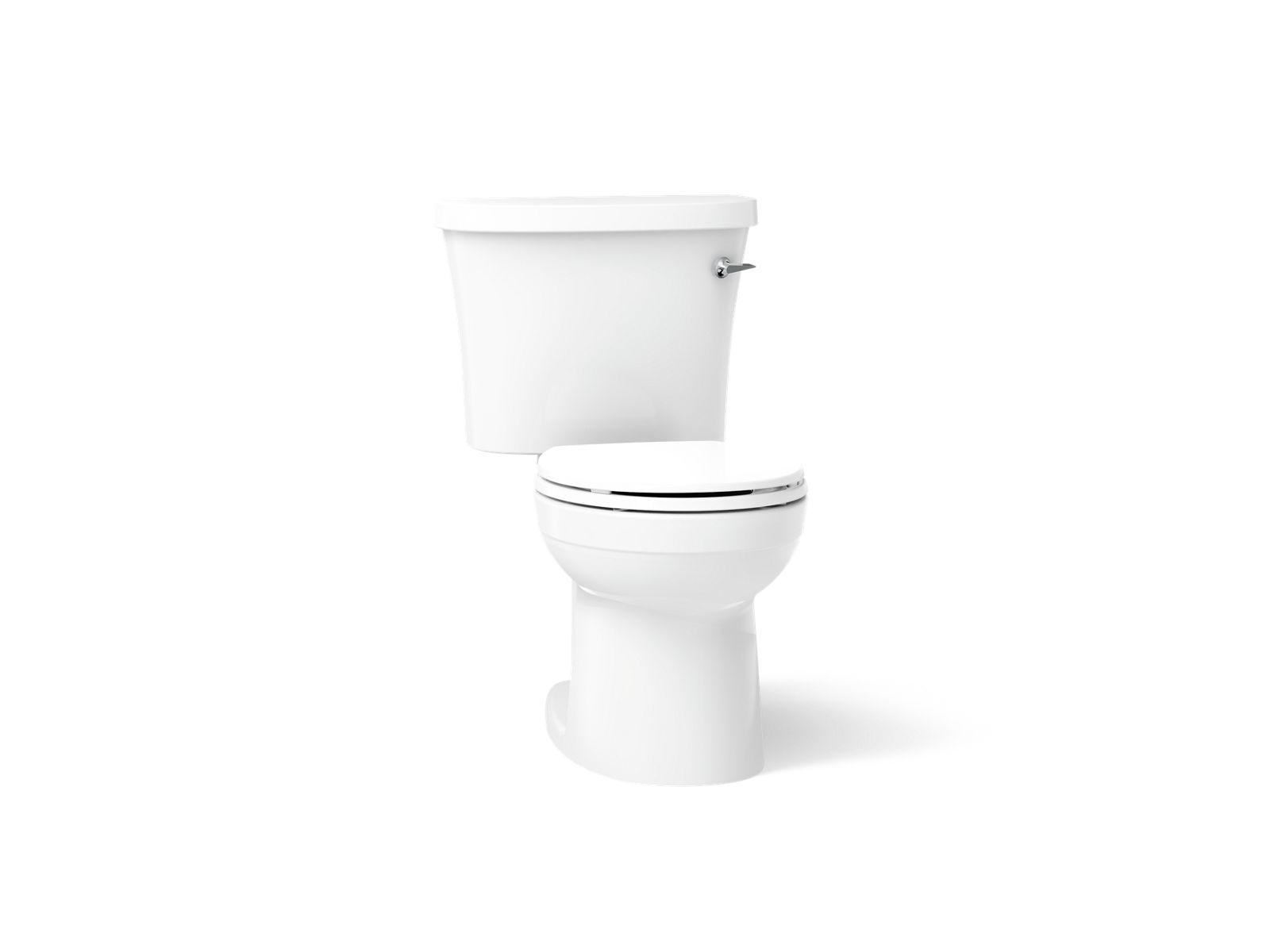 Kingston Two-piece round-front toilet, 1.28 gpf - K-25097-TR-0