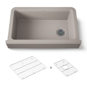 Cairn Undermount single-bowl farmhouse kitchen sink - K-25784-CM3