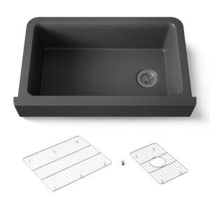 Cairn Undermount single-bowl farmhouse kitchen sink - K-25784-CM7