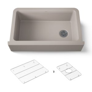 Cairn 34" undermount single-bowl farmhouse kitchen sink - K-25786-CM3