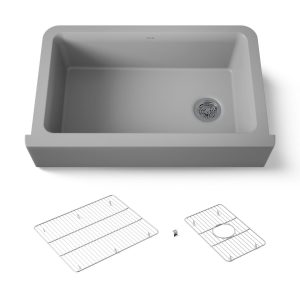 Cairn 34" undermount single-bowl farmhouse kitchen sink - K-25786-CM4