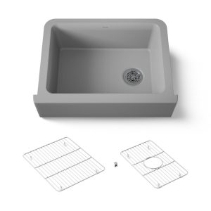 Cairn 29-11/16" undermount single-bowl farmhouse kitchen sink - K-25787-CM4