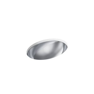 Rhythm 23-1/4" oval undermount bathroom sink, no overflow - K-2602-MU-NA