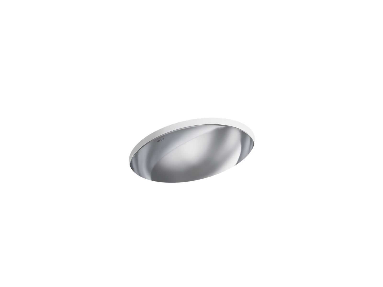 Rhythm 23-1/4" oval undermount bathroom sink, no overflow - K-2602-MU-NA