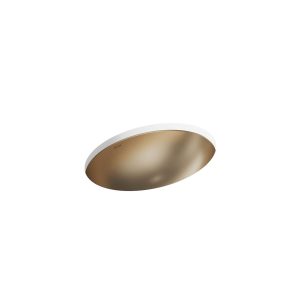 Rhythm 23-1/4" oval undermount bathroom sink, no overflow - K-2602-SBV