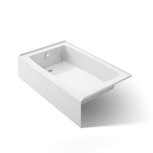 Entity 60" x 36" alcove bath with left drain - K-26107-LA-0