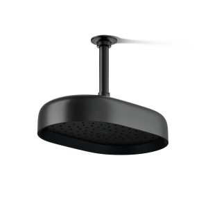 Statement Oblong 12" single-function rainhead, 2.5 gpm - K-26293-BL