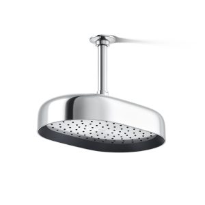 Statement Oblong 12" single-function rainhead, 2.5 gpm - K-26293-CP