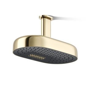 Statement Oblong 14" two-function rainhead, 2.5 gpm - K-26295-AF