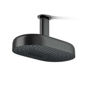 Statement Oblong 14" two-function rainhead, 2.5 gpm - K-26295-BL