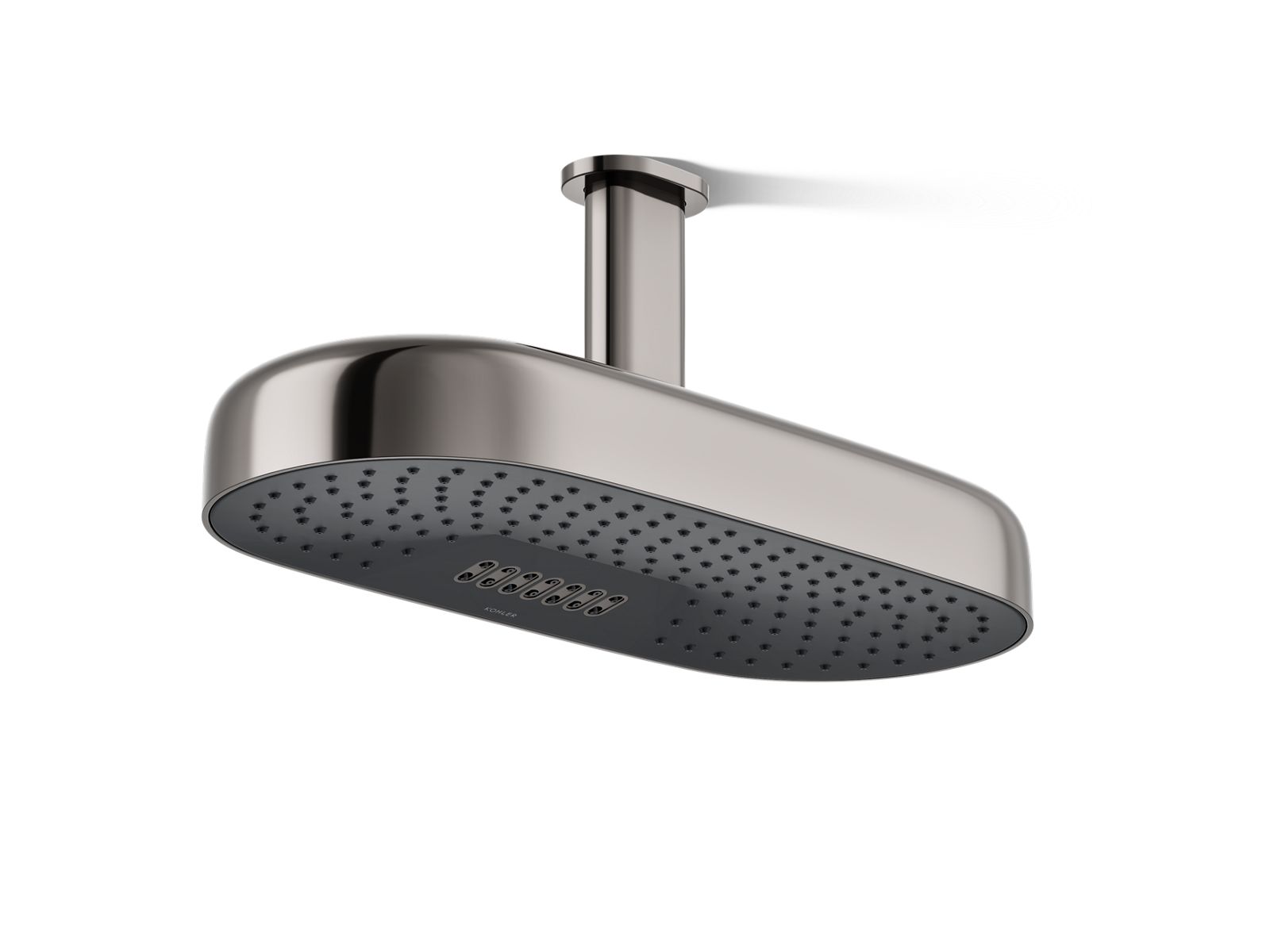 Statement Oblong 18" two-function rainhead, 2.5 gpm - K-26297-TT