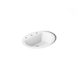 Bryant 20-1/4" oval drop-in bathroom sink - K-2699-8-0