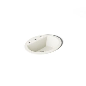 Bryant 20-1/4" oval drop-in bathroom sink - K-2699-8-96
