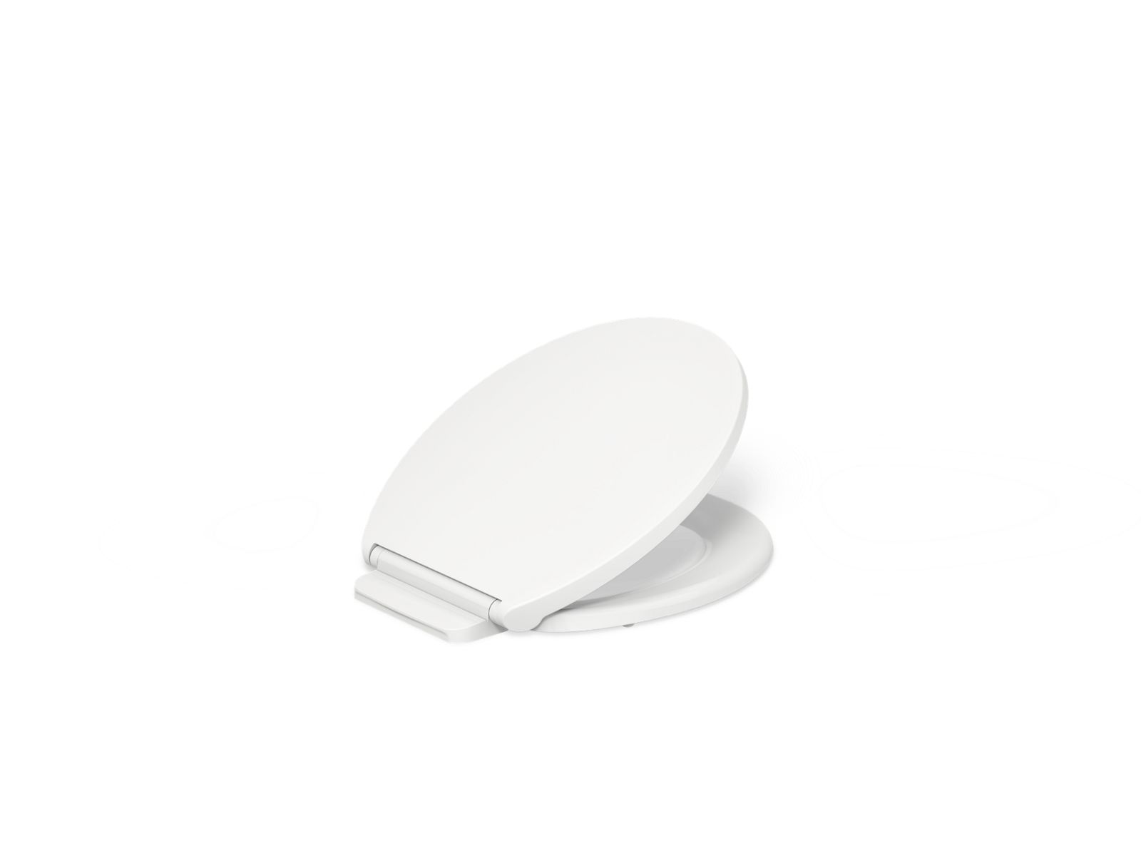 Glissade ReadyLatch Quiet-Close round-front toilet seat - K-27332-0