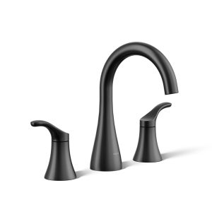 Simplice Widespread bathroom sink faucet, 0.5 gpm - K-27390-4N-BL