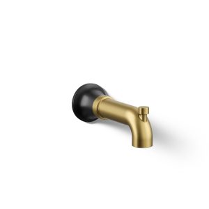 Tone Wall-mount bath spout with diverter - K-27422-BMB